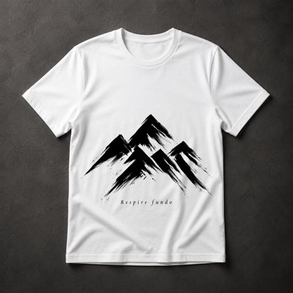 Camiseta Montanhas Minimalistas