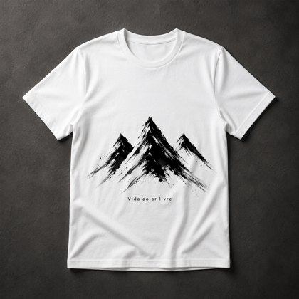 Camiseta Montanhas Vida Livre