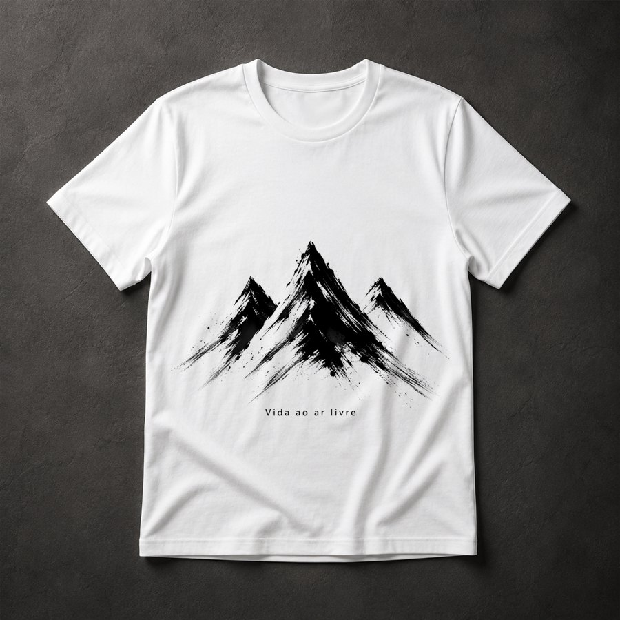 Camiseta Montanhas Vida Livre