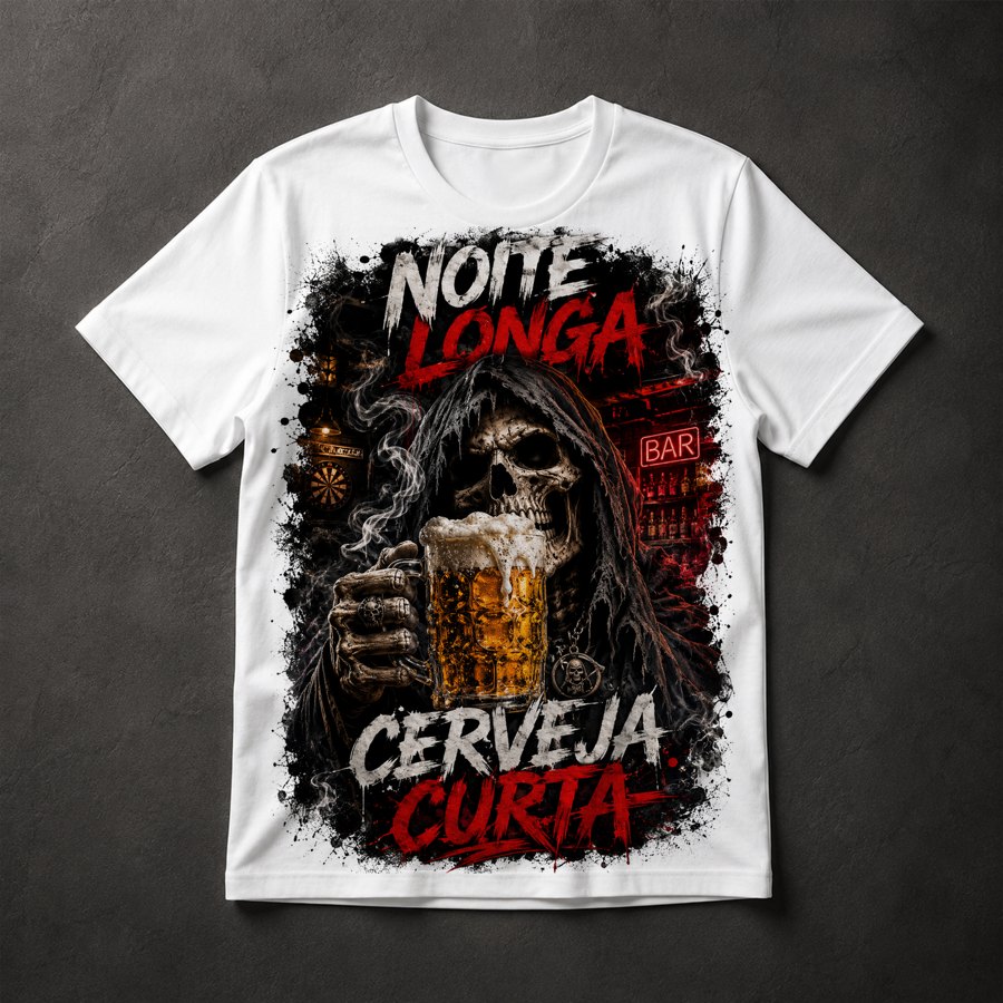 Camiseta Morte Cerveja Bar