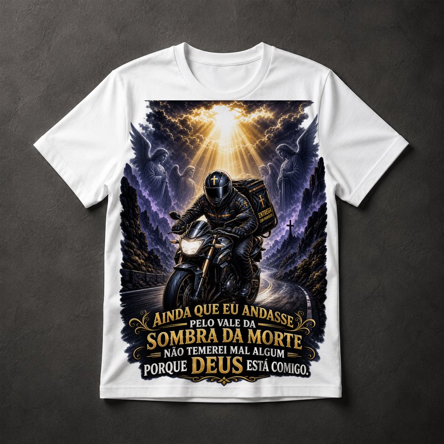 Camiseta Motoboy Cristão