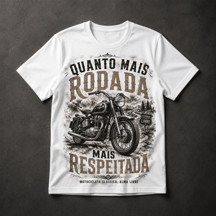 Camiseta Motocicleta Vintage