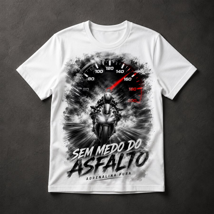 Camiseta Motociclista Adrenalina