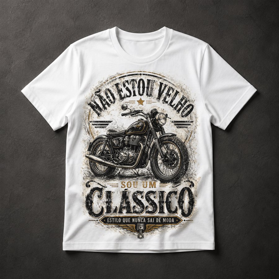Camiseta Moto Clássica