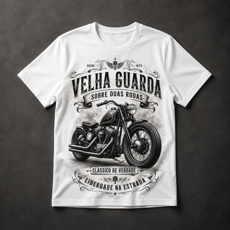 Camiseta Moto Clássica Vintage
