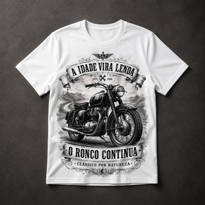 Camiseta Moto Clássica Vintage