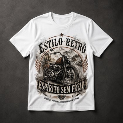 Camiseta Moto Retrô