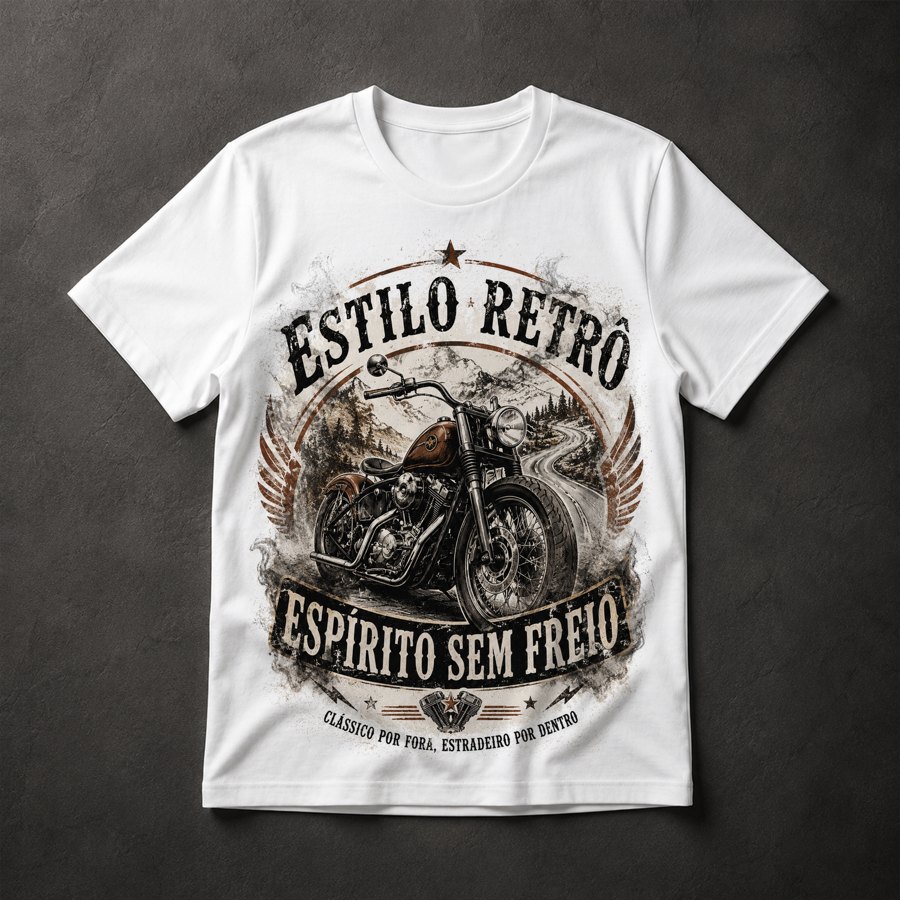 Camiseta Moto Retrô