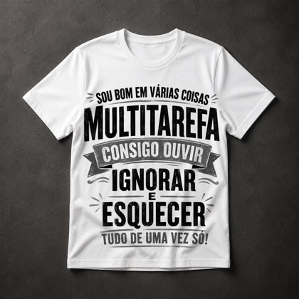 Camiseta Multitarefa Humor