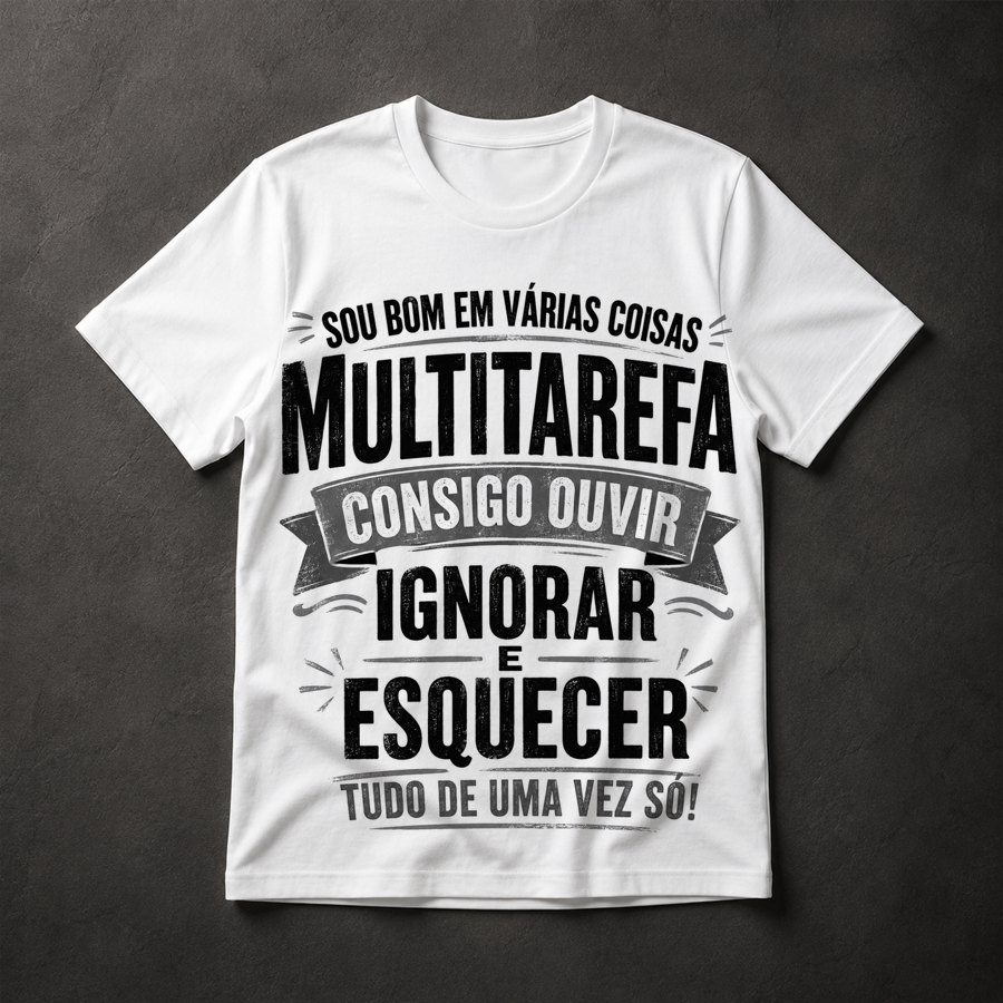 Camiseta Multitarefa Humor