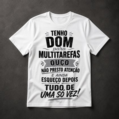 Camiseta Multitarefas Engraçado