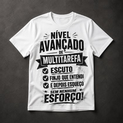 Camiseta Multitarefa Humor