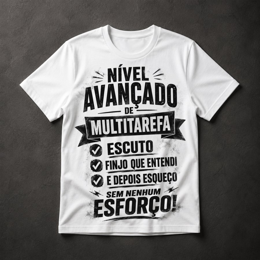 Camiseta Multitarefa Humor
