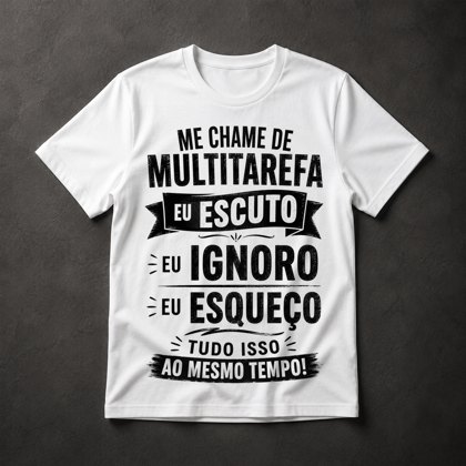 Camiseta Multitarefa Humor