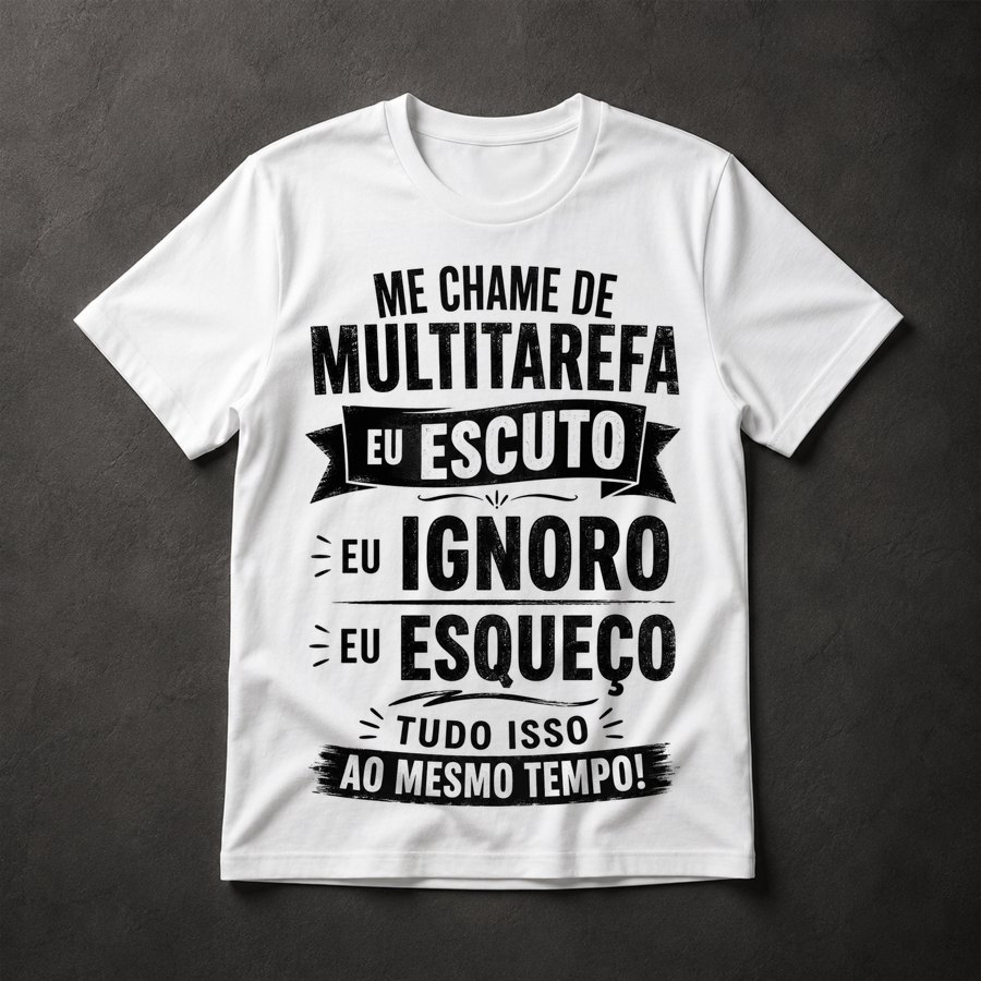 Camiseta Multitarefa Humor