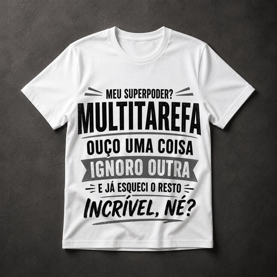Camiseta Multitarefa Humor