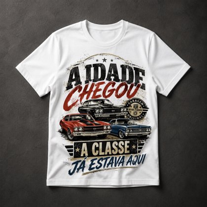 Camiseta carros clássicos
