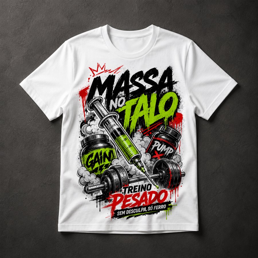 Camiseta Musculação Motivacional