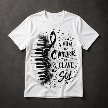 Camiseta Música Clave de Sol