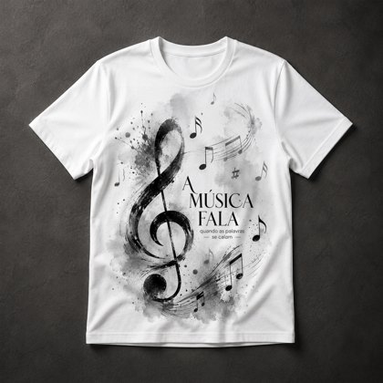 Camiseta música frase