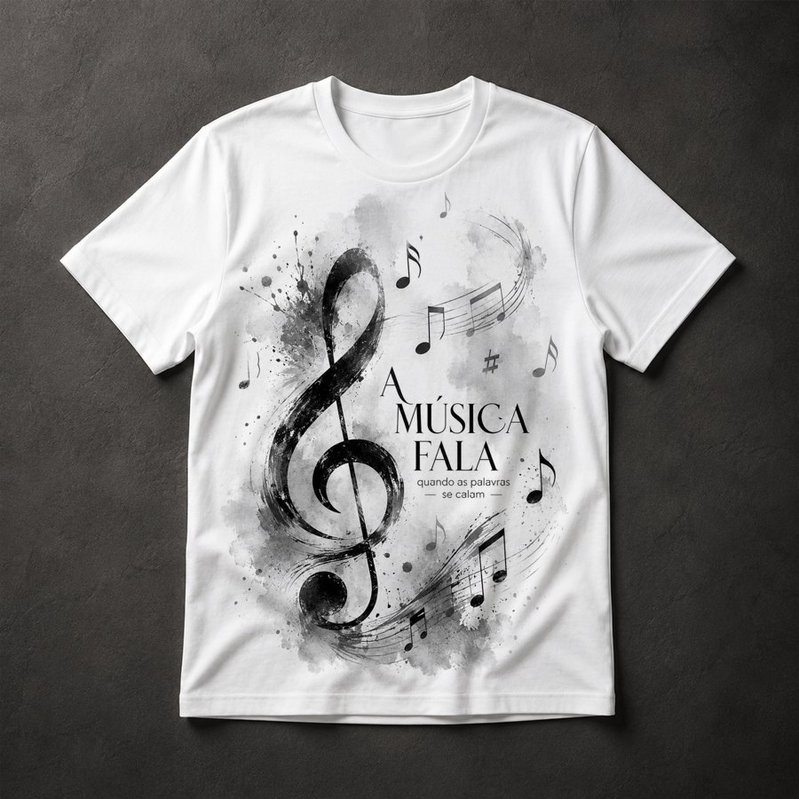 Camiseta Música Fala
