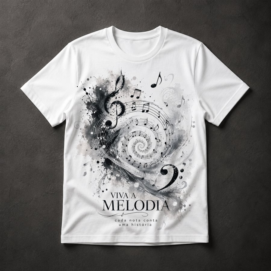 Camiseta música melodia