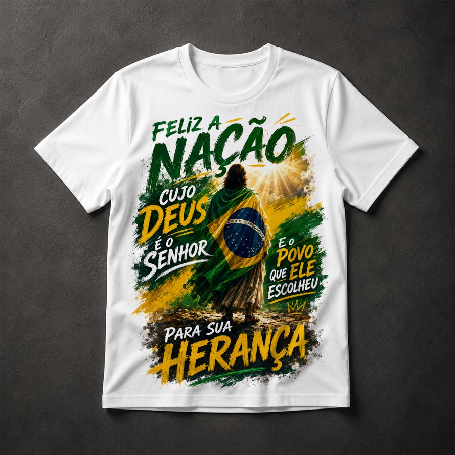 Camiseta Nação Cristã Brasil