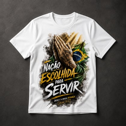 Camiseta Nação Escolhida para Servir