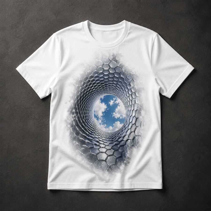 Camiseta Nanotubo Hexagonal
