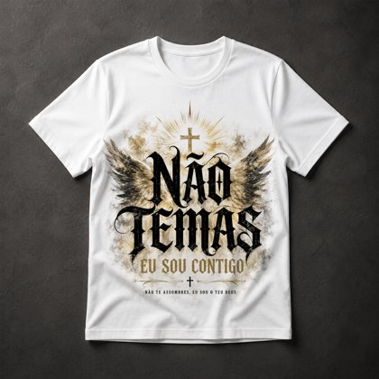 Camiseta Não Temas Religioso