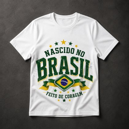 Camiseta Nascido no Brasil