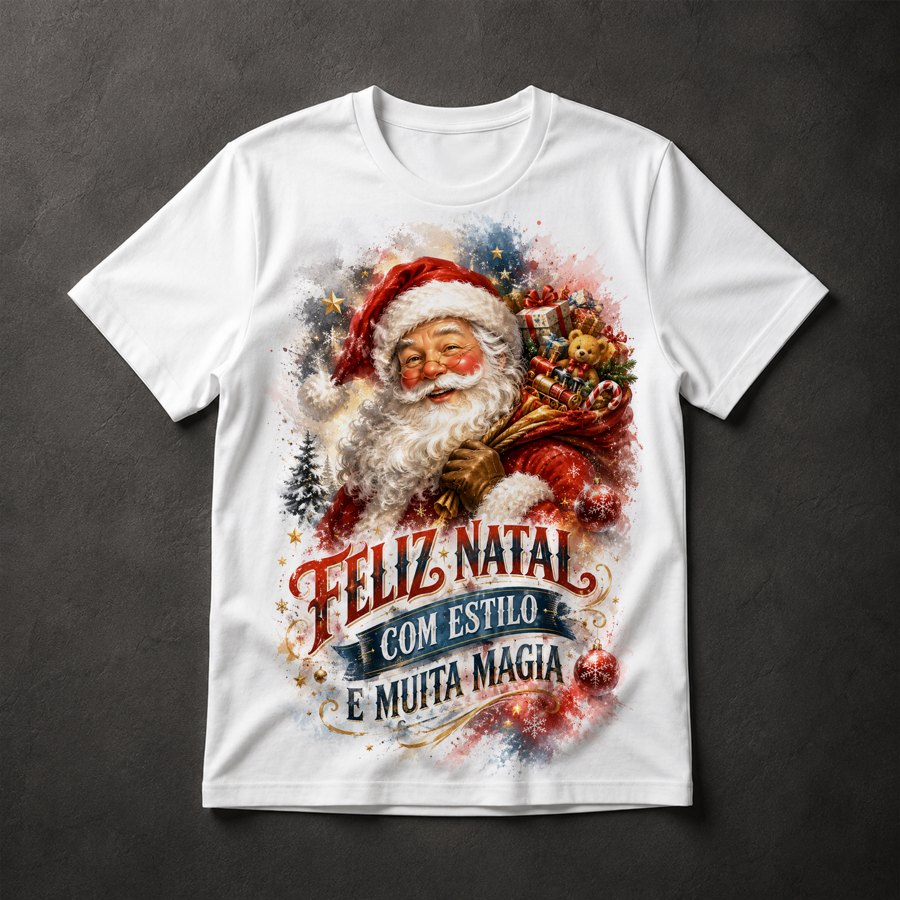 Camiseta Natal Papai Noel