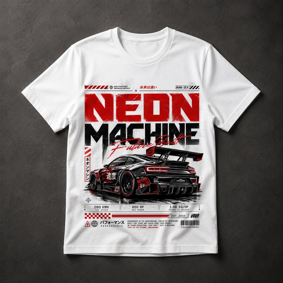 Camiseta Carro Corrida