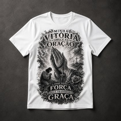 Camiseta Oração e Fé