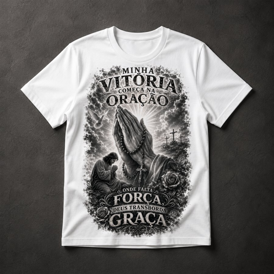 Camiseta Oração e Fé