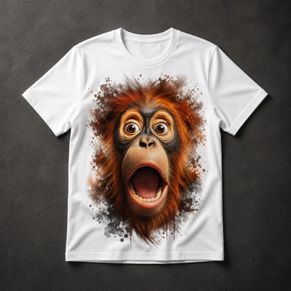 Camiseta Orangotango Surpreso