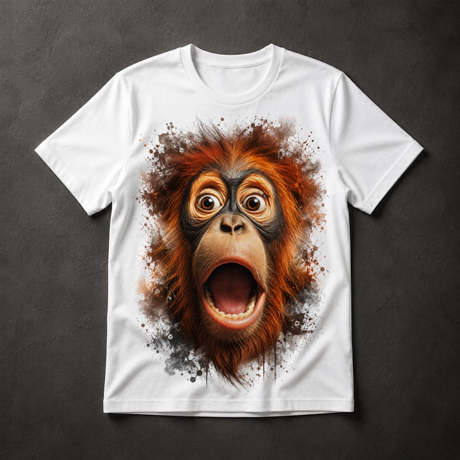 Camiseta Orangotango Surpreso