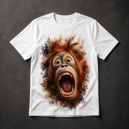Camiseta Orangotango Expressivo