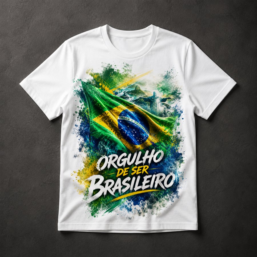Camiseta Orgulho Brasileiro