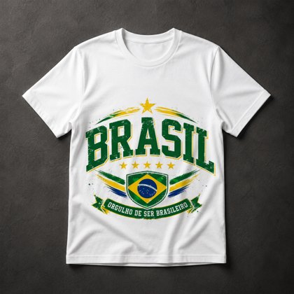 Camiseta Orgulho Brasileiro