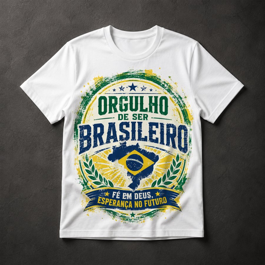 Camiseta Orgulho Brasileiro