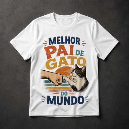 Camiseta Pai de Gato
