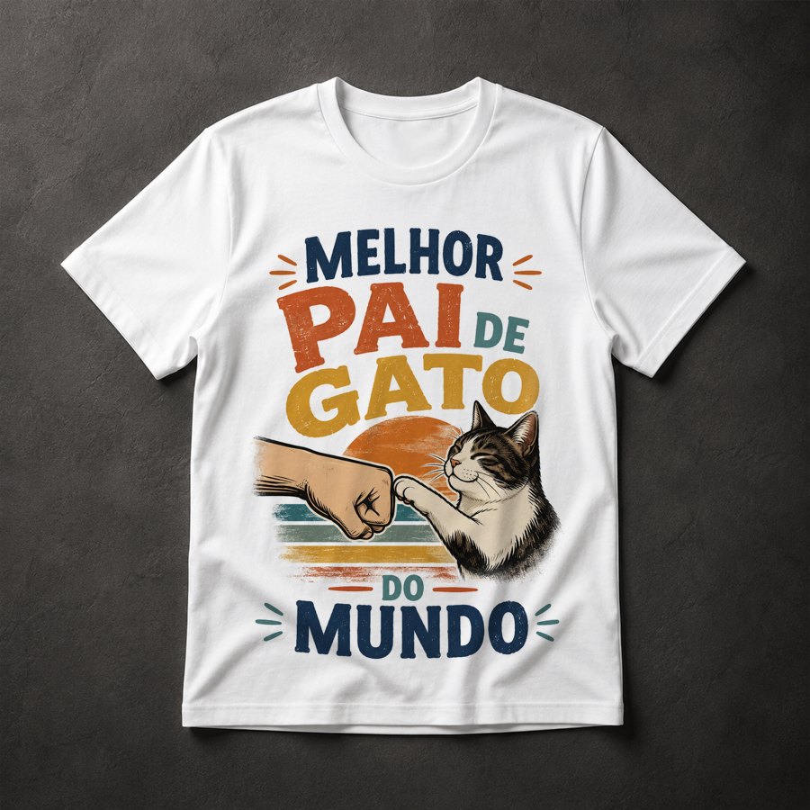 Camiseta Pai de Gato