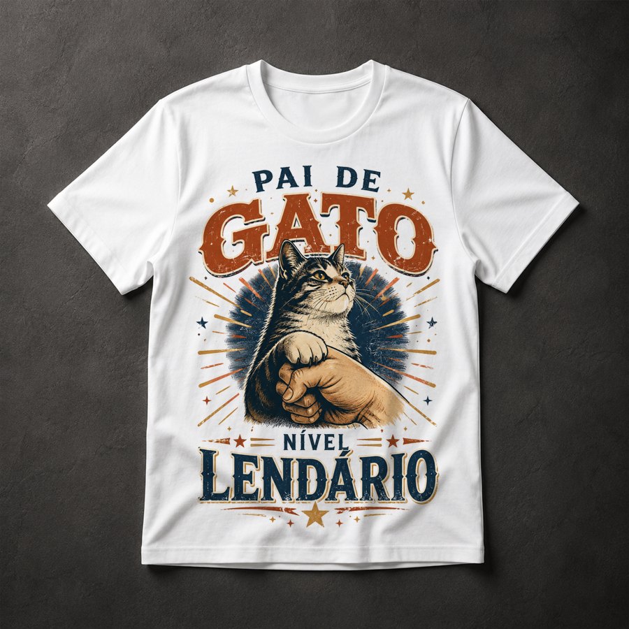 Camiseta Pai de Gato