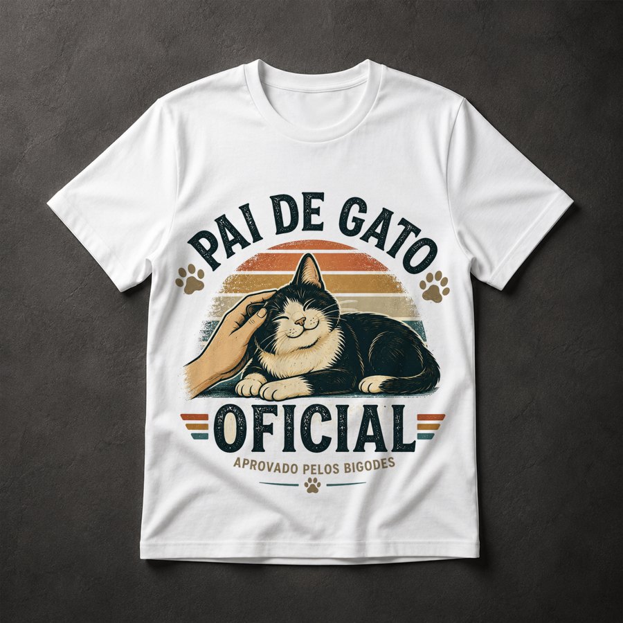 Camiseta Pai de Gato