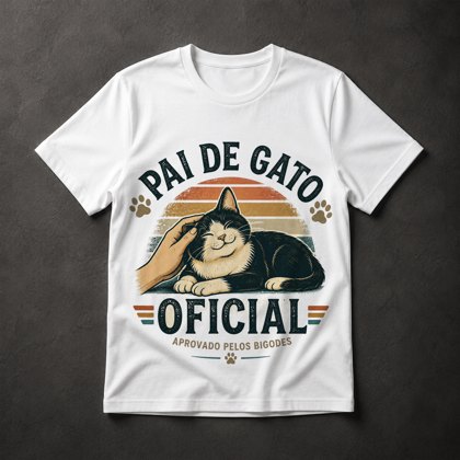 Camiseta Pai de Gato