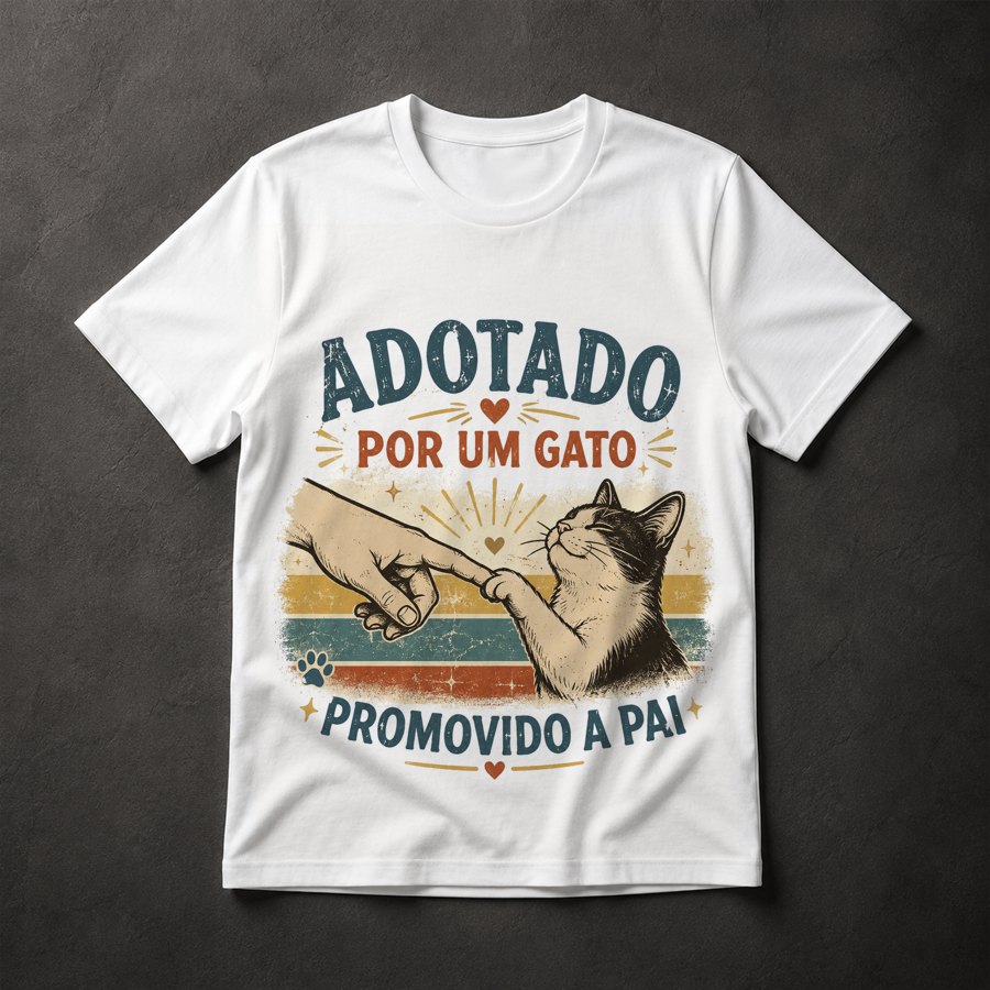 Camiseta Pai de Gato