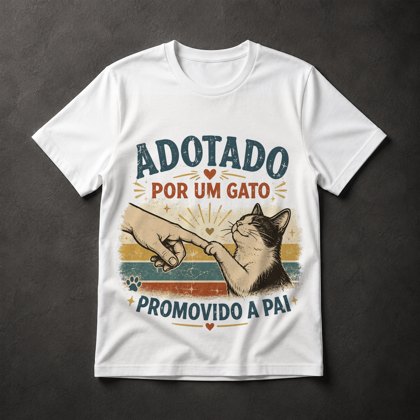 Camiseta Pai de Gato