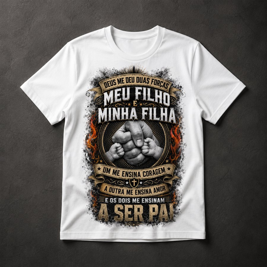 Camiseta Pai Filho Filha