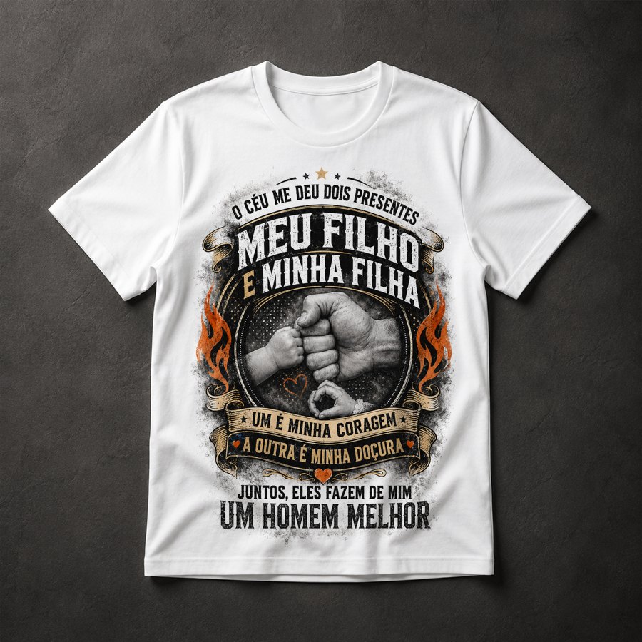Camiseta Pai Filho Filha